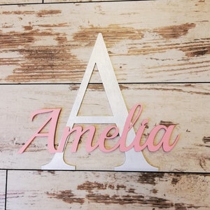 Baby room wooden wall decor / personalized nursery decor / wooden letters / baby name sign / kids room decor / baby shower gift / wood sign