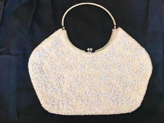 ivory wedding purse