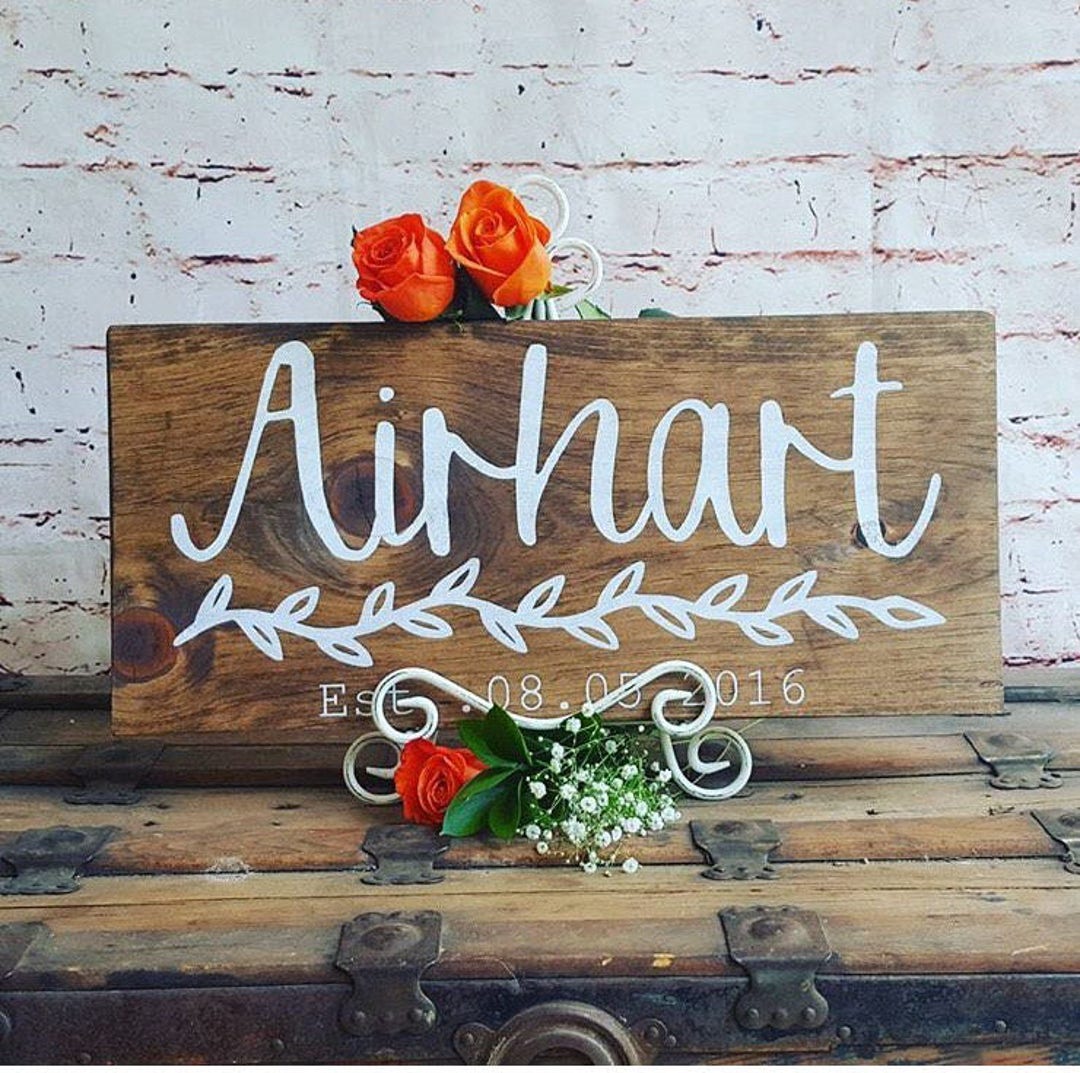 Family Established Sign Established in Sign for House Last - Etsy