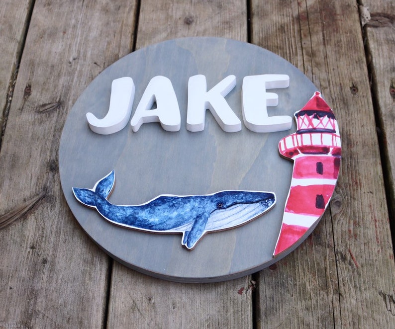 Nautical Baby Name Sign Nautical Baby Nursery Round Sign Etsy Nautical Baby Name Sign Nautical Baby Nursery Round Sign Etsy