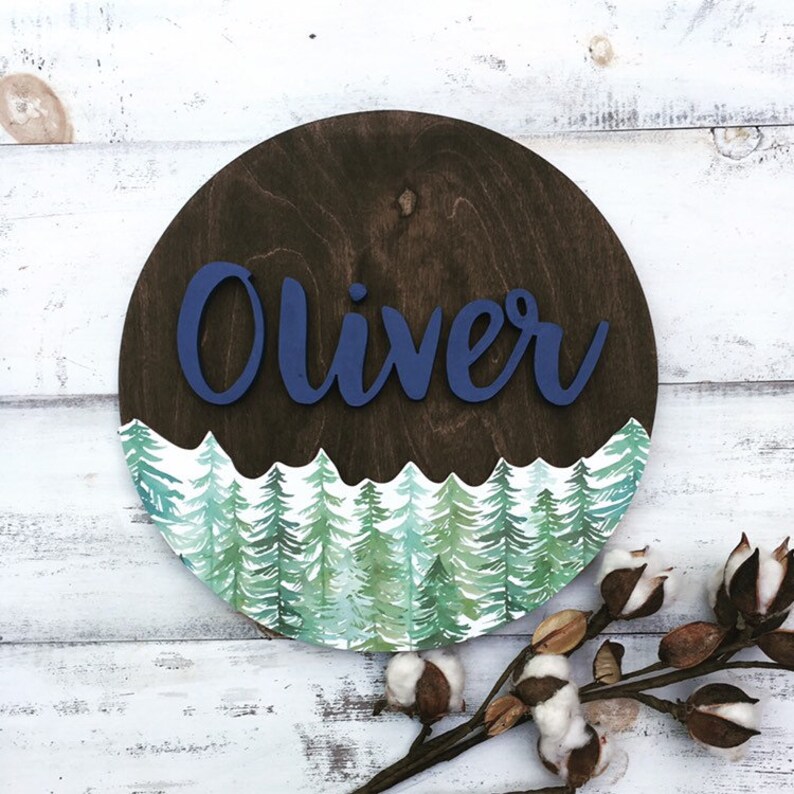Woodland Nursery Decor Woodland Name Sign Name Sign for Etsy Canada