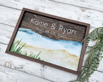 Wedding Gift For Couple Unique, Wood Wedding Guestbook, Wedding Sign Guest Book, Wedding Name Sign Personalize, Signs For Wedding Shower