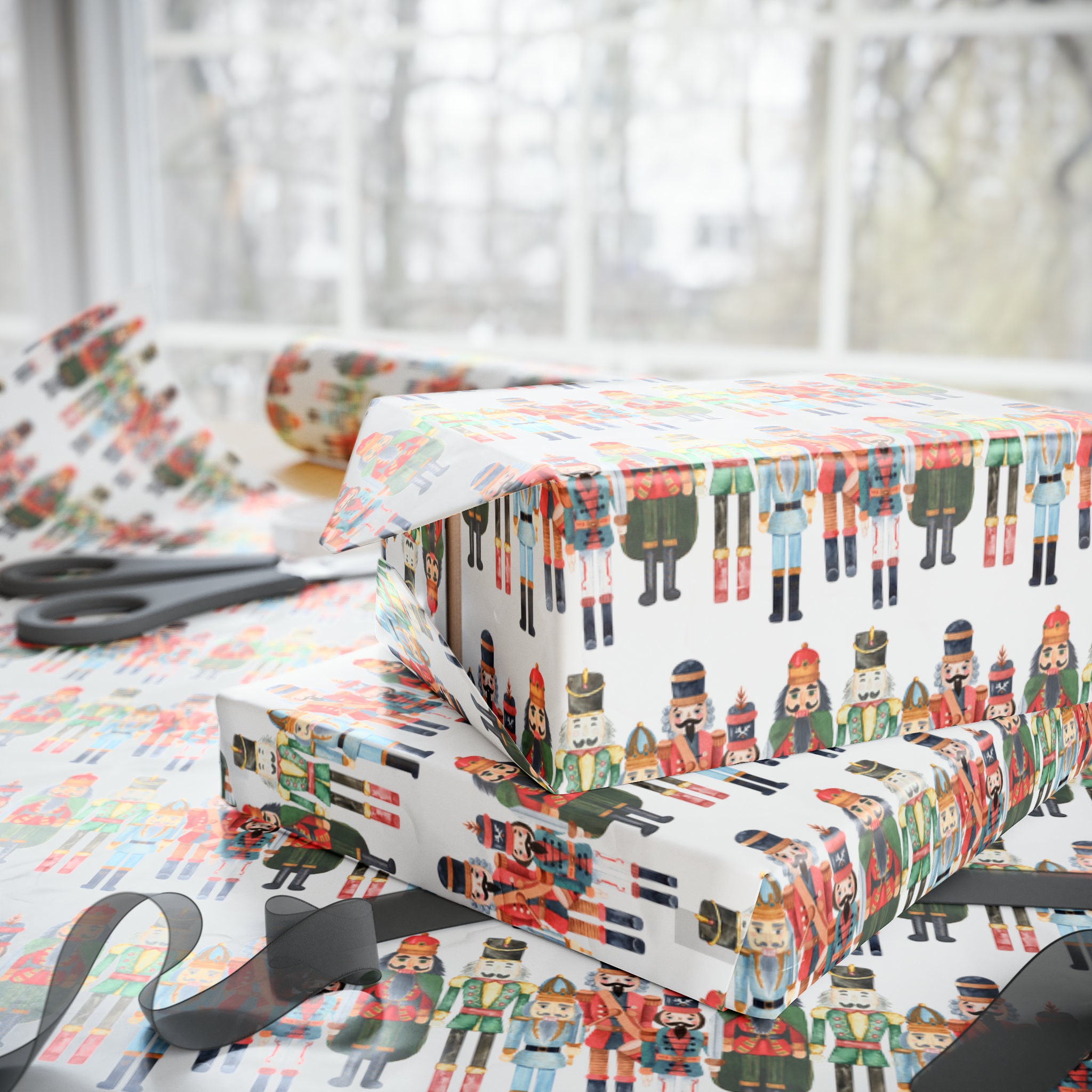 Vintage Nutcracker Wrapping Paper Nutcracker Wrapping Paper Vintage