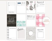 Meal in Review Scrapbooking Cards Food Journaling Cards Digital Pocket Card Printable Scrapbook Kit for Dinner, Eating Out, Burger, Pizza