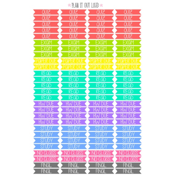 college planner stickers planner stickers etsy