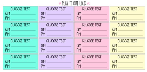 glucose tracker stickers planner stickers etsy
