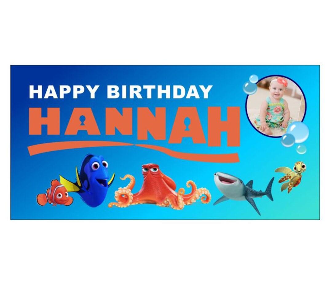 Finding Dory Inspired Birthday Banner - Etsy