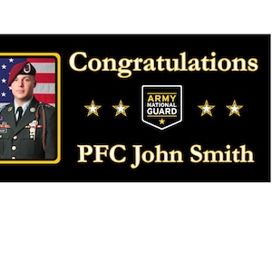 NATIONAL GUARD Congratulatory or Welcome Home  Banner