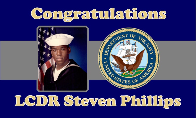 Congratulatory or Welcome Home NAVYGraduation Banner
