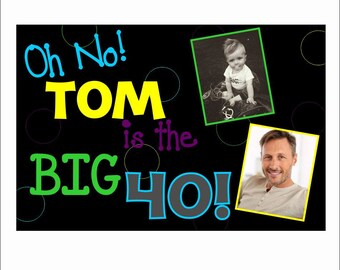Personalisierte Meilenstein Geburtstag Banner