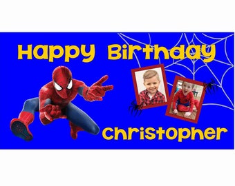 Spiderman Inspired Birthday Banner