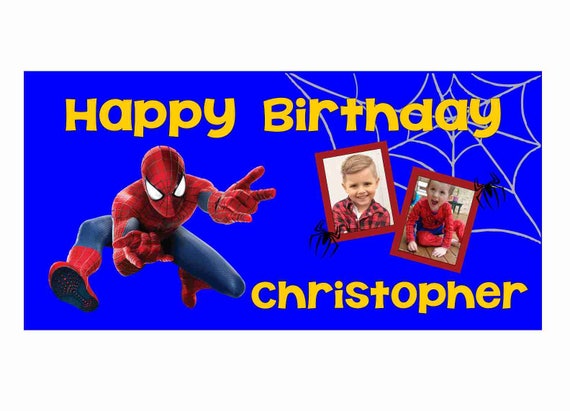 Striscione Di Compleanno Spiderman Personalizzato - Italia - Foto 10