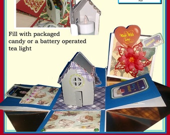 Caixa explosiva de Natal MyFav (para corte à máquina)