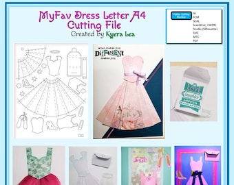 MyFav Dress Letter A4 Cutting File