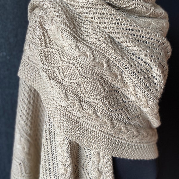 knitted shawl blanket
