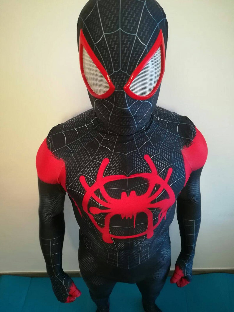 Replica costume SpiderMan Miles Morales '' Into the Etsy