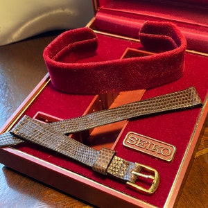 Genuine Seiko Brown Leather Ladies 12mm R Watch Band!