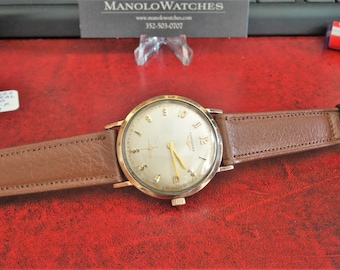 Vintage 1960 Longines Admiral 1200 10K Gold Filled Winding Men's - Main Image