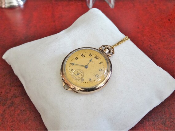 Antique 1916 Elgin Gold Filled 7-J Model 2 Serial… - image 5