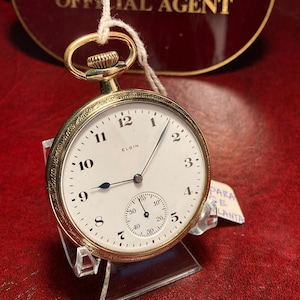 Antique 1922 Elgin Gold Filled 7-Jewels Serial#24564871 Size 16s Pocket Watch!