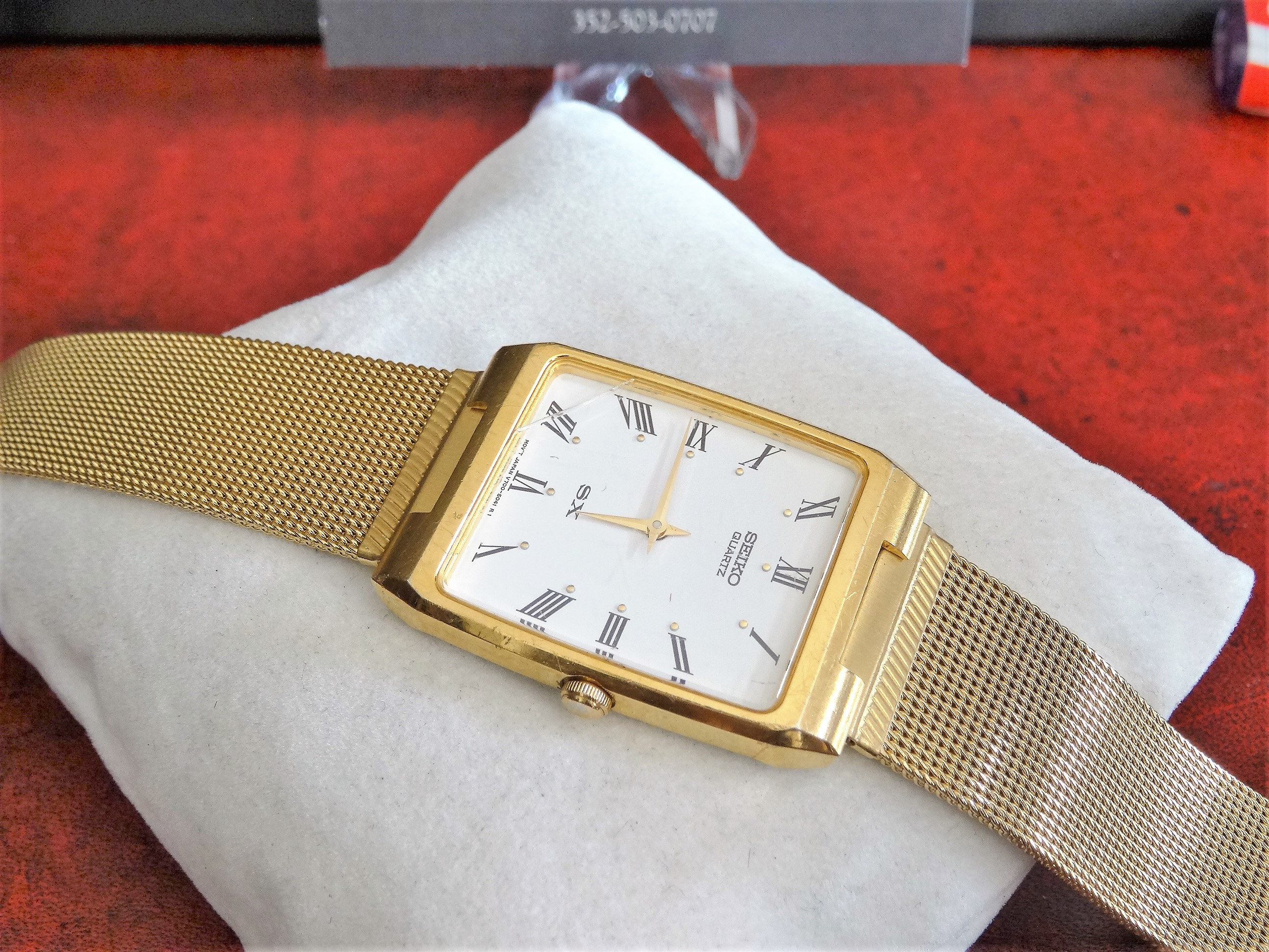 Retro 1991 Seiko Quartz SX Gold Tone Roman Dial Mens Watch W/ - Etsy