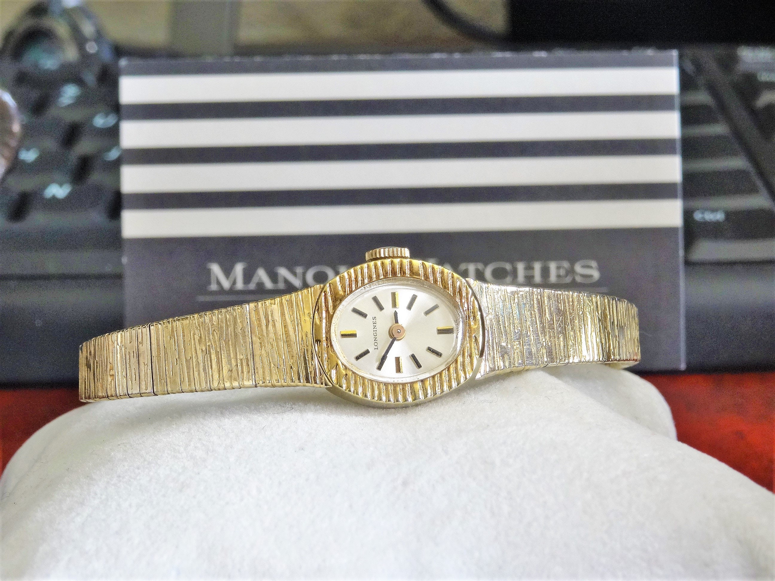 Vintage Longines 14K Gold Electroplated Bezel Hand Winding