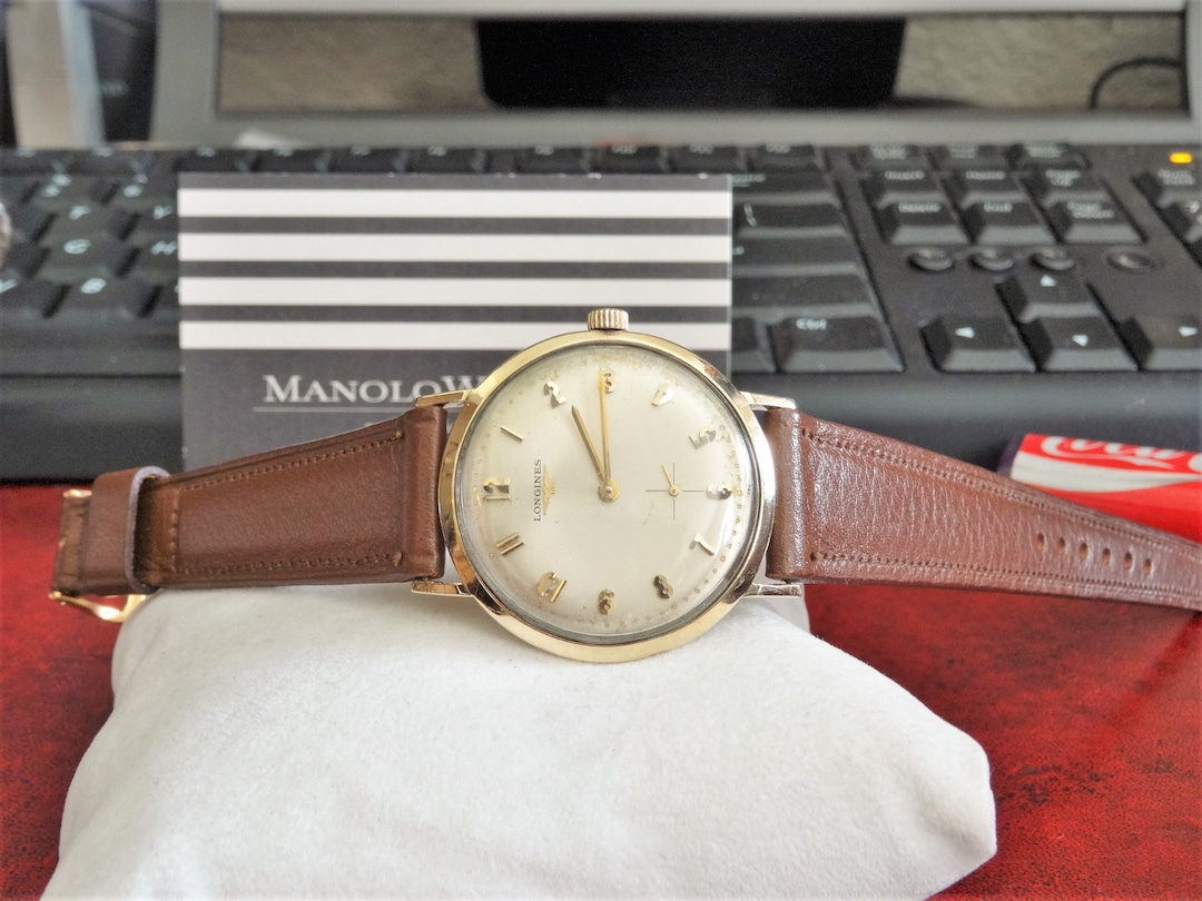 Vintage 1960 Longines Admiral 1200 10K Gold Filled Winding Men's Watch ...