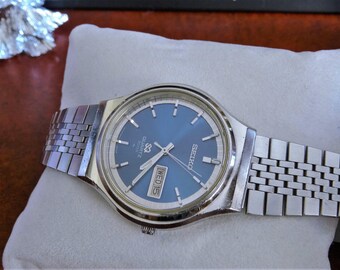 Vtg 1975 Seiko 3003 Water Resistant Quartz Mens Watch W/ 20mm - Etsy