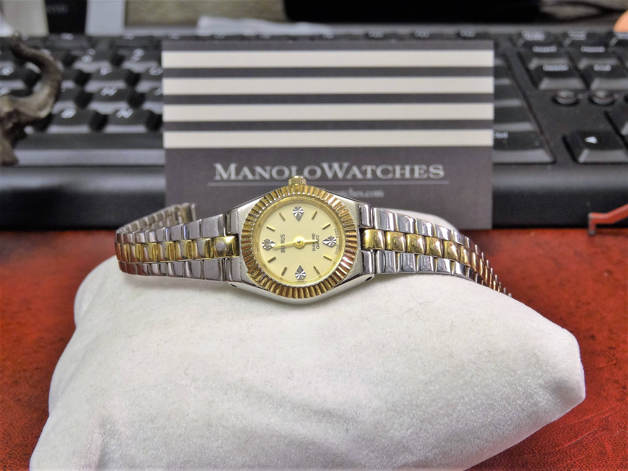 Benrus diamond quartz watch prices hot sale