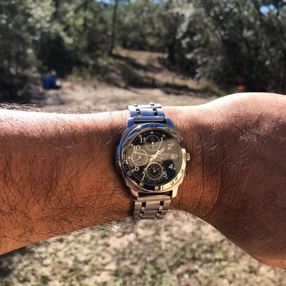 Retro 1998-2008 Seiko V657-9019 Chronograph Lumino
