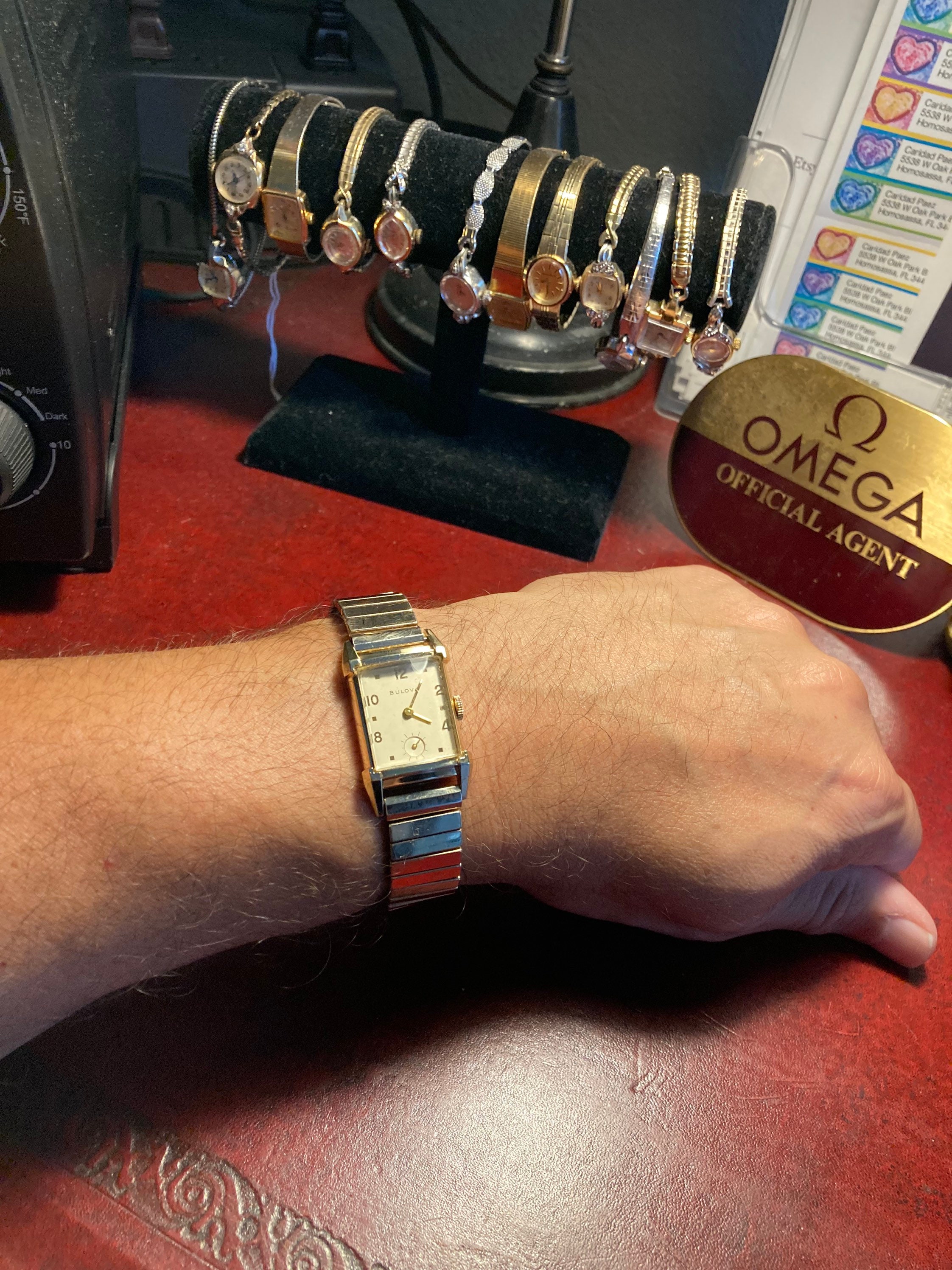 Vintage 1940s Bulova Engraved Tank 10K Gold Filled Winding