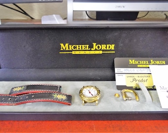 Michel Jordi Geneve 1994 Swiss Date Indicator Ladies Watch For Parts or Repair!