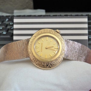 Vtg 1971 Bulova Accutron 10K G.F. Tuning Fork Ladies Watch w/ 18mm 10K GF Band!