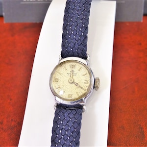 Vintage Bucherer 15-Jewels Winding Swiss Ladies Watch w/ 10mm Fabric Mesh Band!