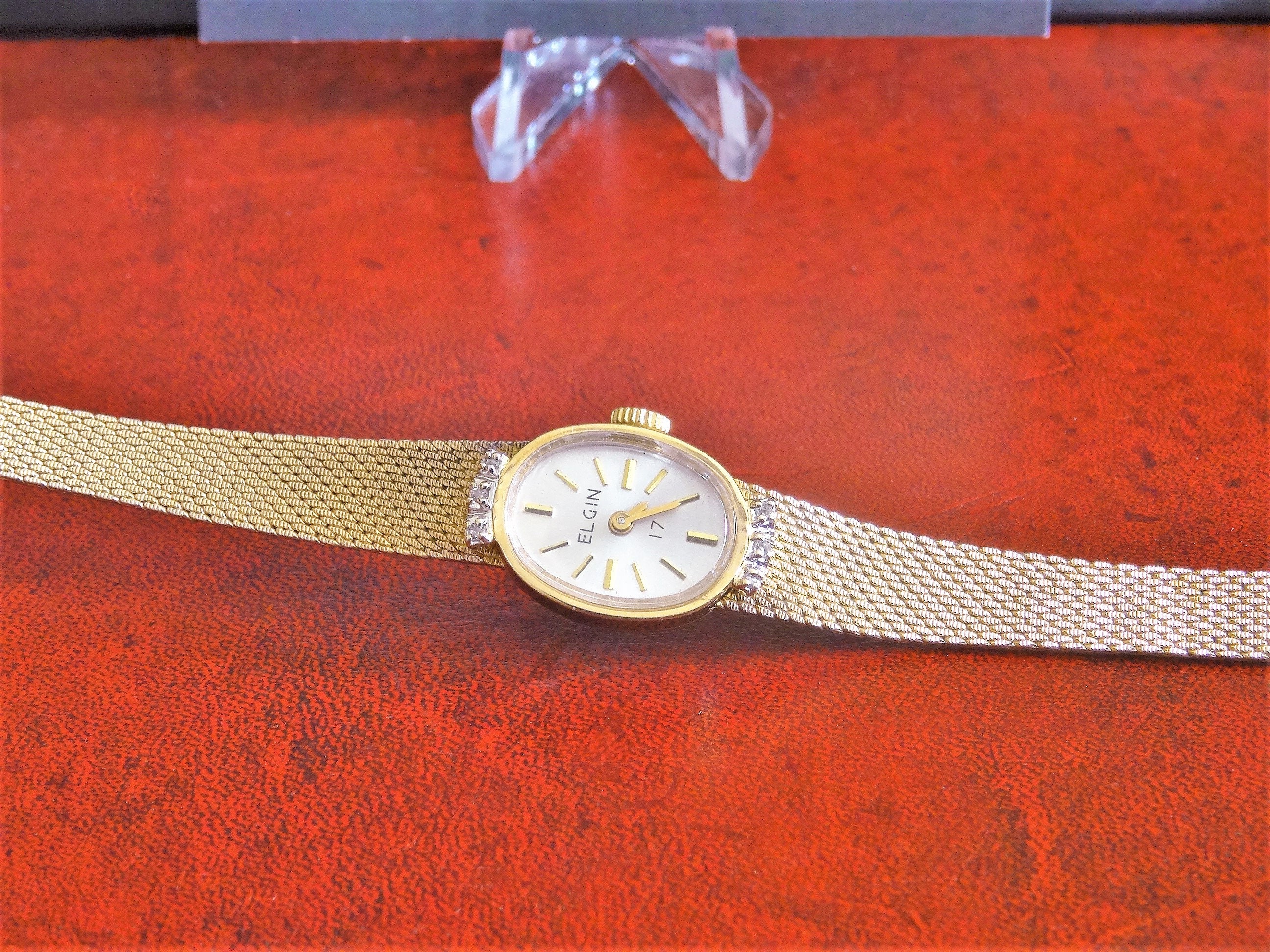 LADY ELGIN アンティーク手巻き時計 ゴールド AN-67D レディーエルジン LADY ELGIN 手巻き K14YGケース BOX