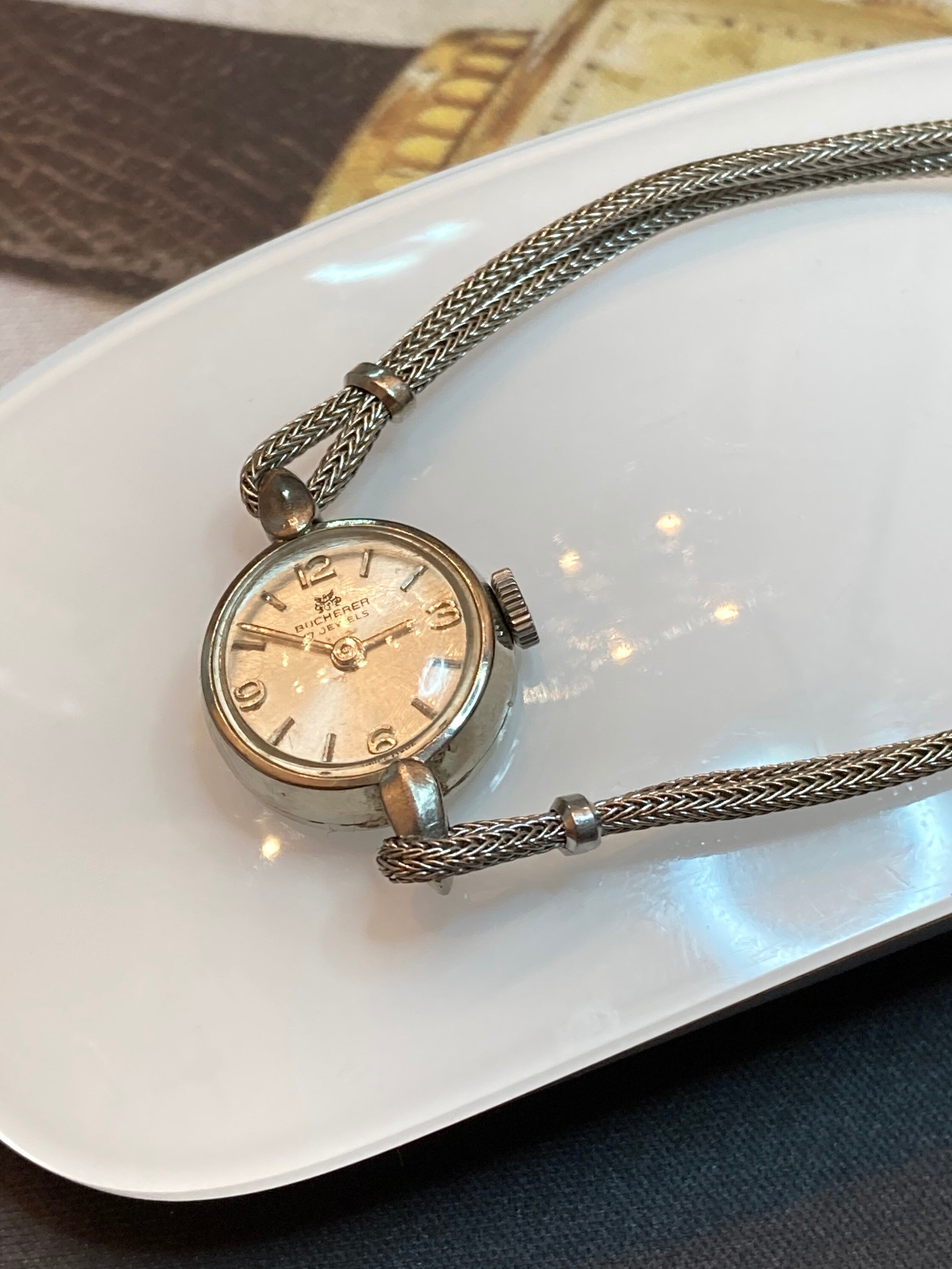 Vintage Bucherer Mechanical Hand Wind Day-Date Vintage Working Watch 1940-1950\'s Bucherer Vintage Watch - 22 For Sale on 1stDibs | vintage  main image 2