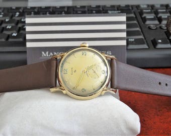 Vintage 1952 Elgin 10K RGP Bezel Shockmaster Men's Watch W