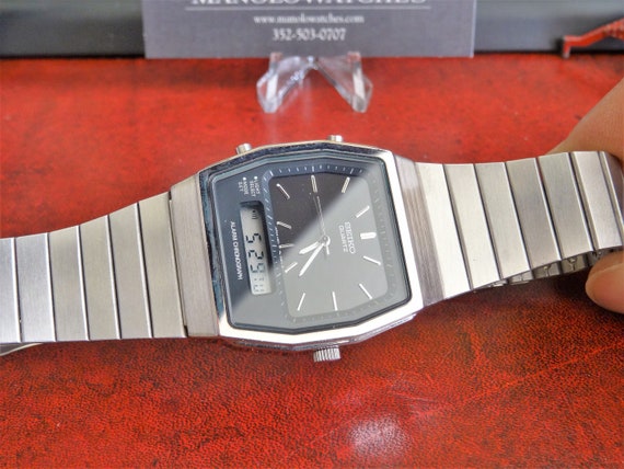 Vtg Seiko Chronograph Analogico \u0026 Digital Quartz Men's | Etsy Italia
