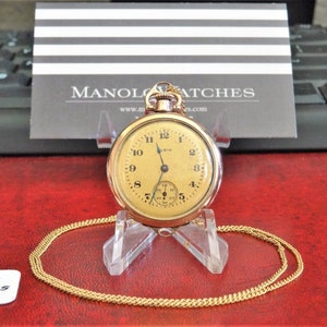 Antique 1916 Elgin Gold Filled 7-J Model 2 Serial 19357173 Size 5/0s Pocket Watch
