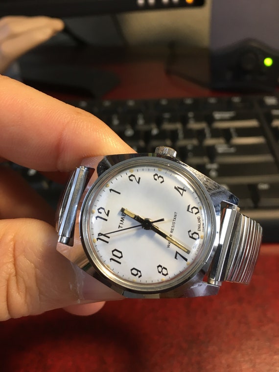 Vtg 1978 Timex Marlin Mechanical Wind Watch w/ 18m
