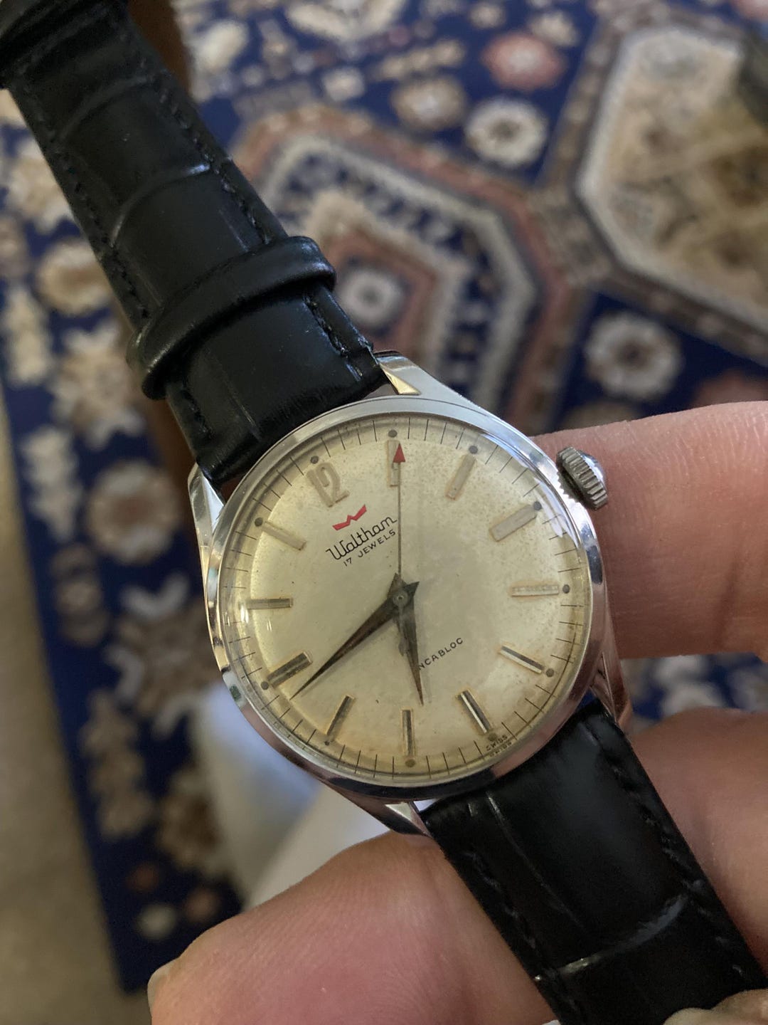 WALTHAM 腕時計 1960's Waltham 17 Jewels Self Winding Shock Protected Wrist Watch