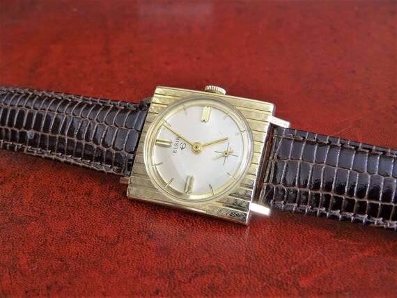 10K RGP Gold 1960\'s Elgin Wind-Up Watch ⚡️VINTAGE 1960 main image 4