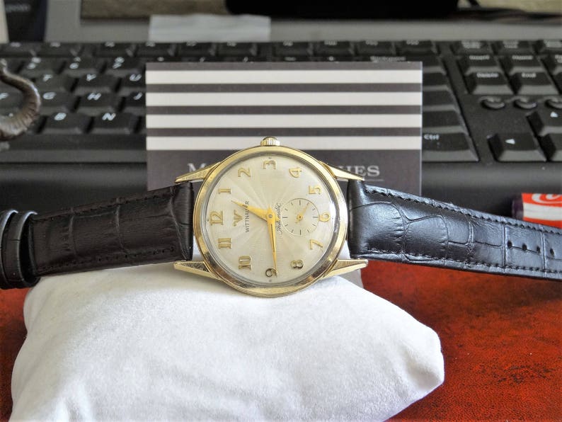 wittnauer watch 10k gold filled bezel