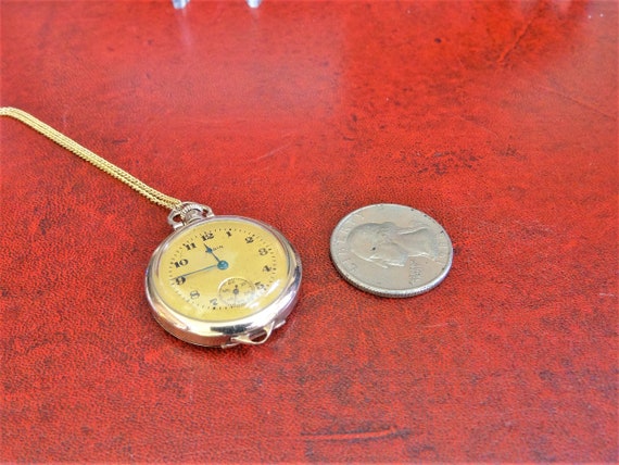 Antique 1916 Elgin Gold Filled 7-J Model 2 Serial… - image 8