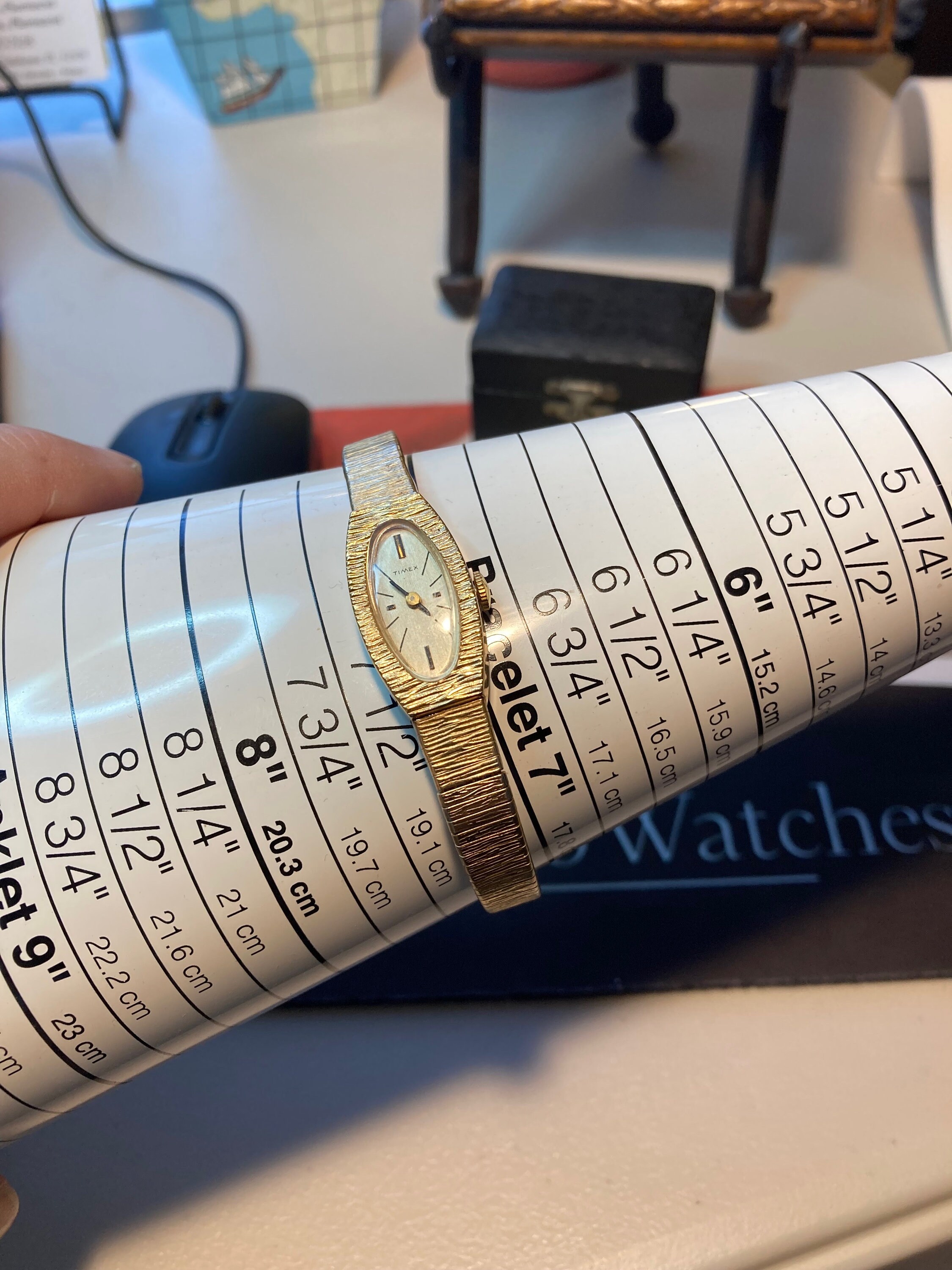 Vintage 1973 Timex Ladies Watch, Gold Tone 17-jewels, Hand 