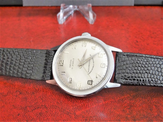 Vintage Orvin Hand Winding 17-jewels Waterproof Men's Watch W