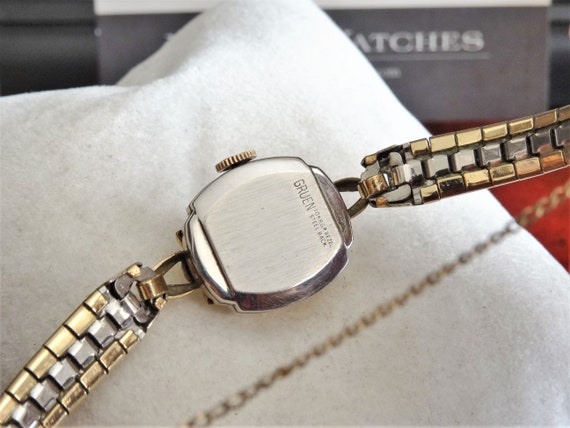Montre-bracelet Vintage Gruen Veri Thin – Pour Femme, 10K Plaqué Or Roulé – Occasion