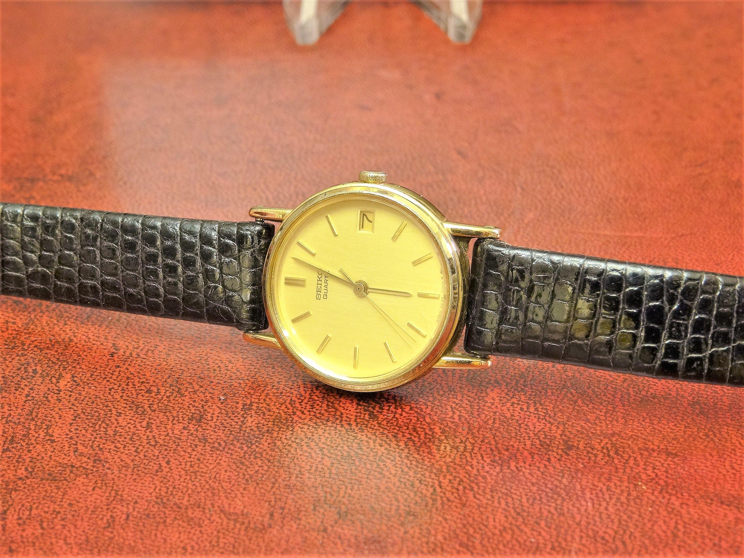Vintage Seiko Gold Tone Quartz Ladies Watch W/ 11mm Genuine Etsy UK
