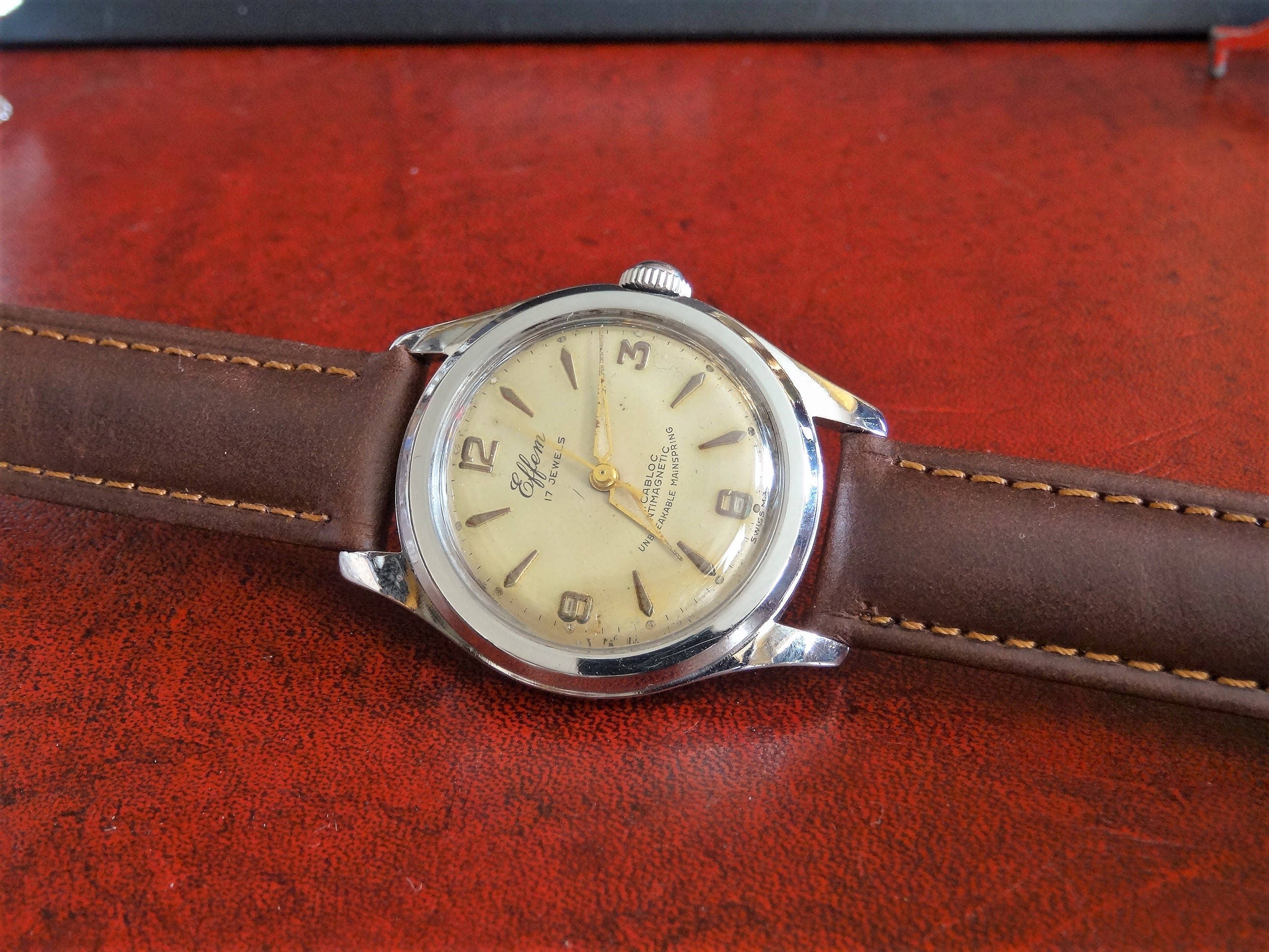 ヴィンテージ 1950 年代 Effem Roamer 防水 17 石 スイス製 メンズ