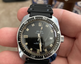 Buy Vintage 1969 Belair Seapearl 600 Caliber 1551 Diver Calendar
